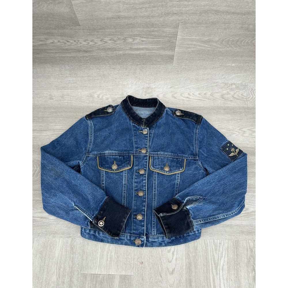 Vintage Carole Little Street‎ Wear Denim Jacket Women's Medium Blue